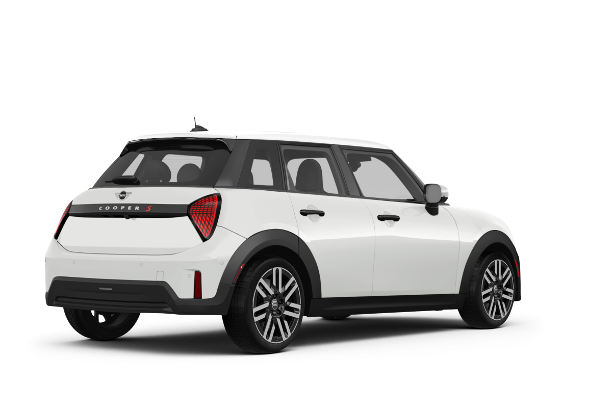 MINI Hardtop 4 Door Nanuq White Metallic - Back view MINI Hardtop 4 Door Nanuq White Metallic - Back view