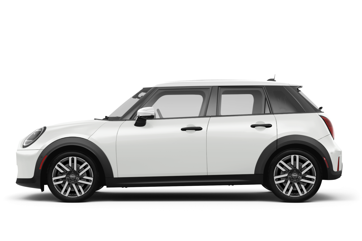 MINI Hardtop 4 Door Nanuq White Metallic - Side view MINI Hardtop 4 Door Nanuq White Metallic - Side view
