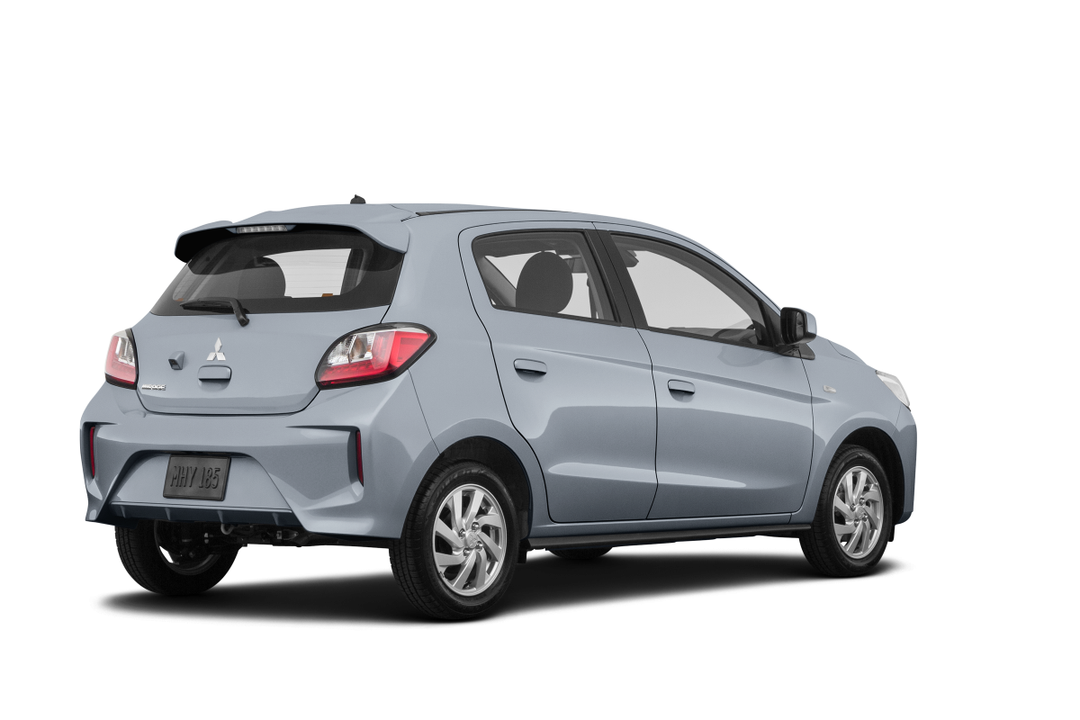 Mitsubishi Mirage Starlight Silver Metallic - Back view Mitsubishi Mirage Starlight Silver Metallic - Back view