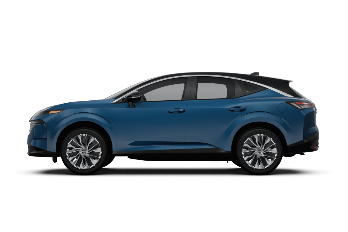 Nissan Murano Aurora Blue Pearl Metallic/Super Black - Side view Nissan Murano Aurora Blue Pearl Metallic/Super Black - Side view