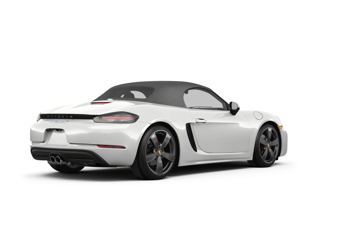 Porsche 718 Boxster White - Back view Porsche 718 Boxster White - Back view