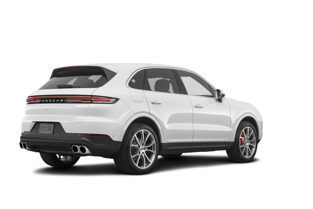 Porsche Cayenne White - Back view Porsche Cayenne White - Back view