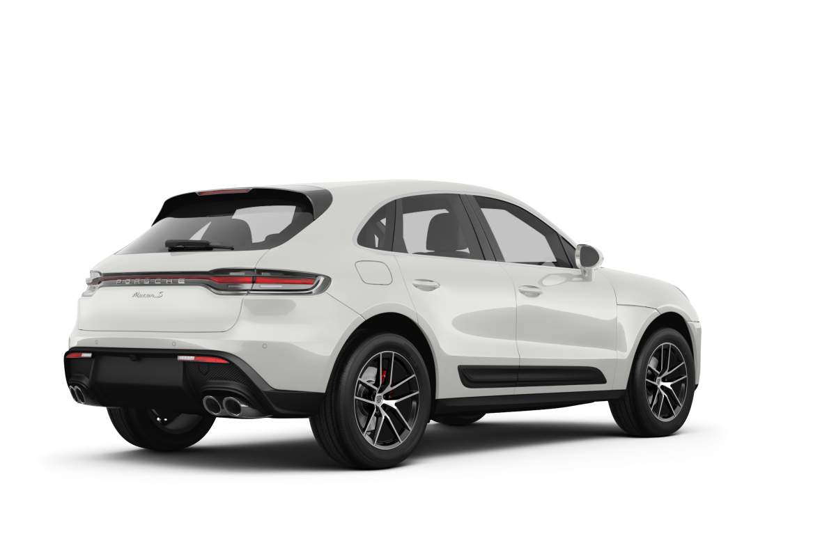 Porsche Macan White - Back view Porsche Macan White - Back view