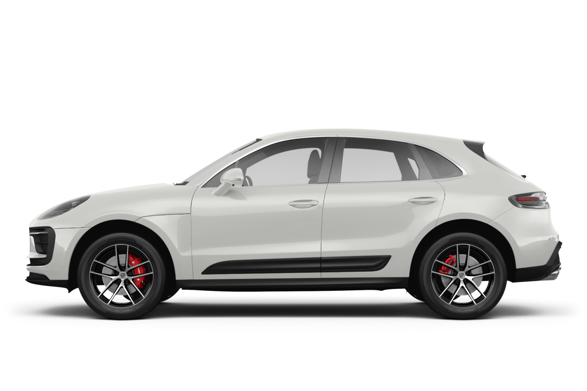 Porsche Macan White - Side view Porsche Macan White - Side view