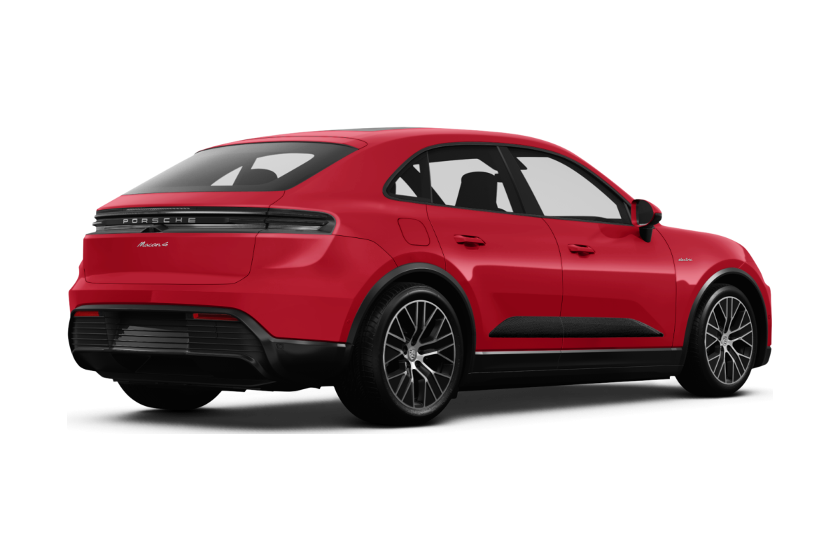 Porsche Macan Carmine Red - Back view Porsche Macan Carmine Red - Back view