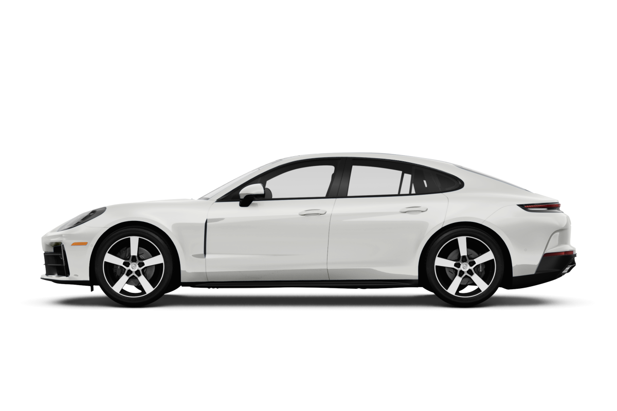 Porsche Panamera White - Side view Porsche Panamera White - Side view