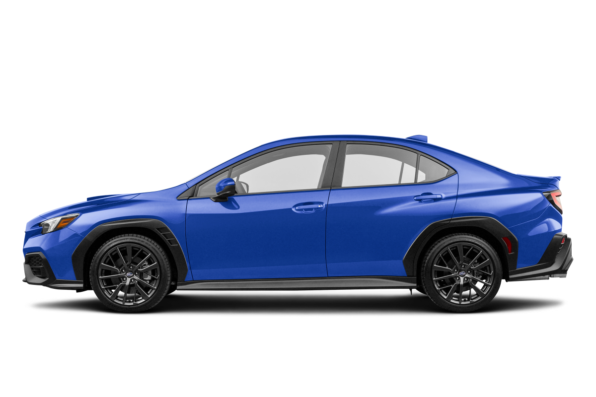 Subaru WRX WR Blue Pearl - Side view Subaru WRX WR Blue Pearl - Side view