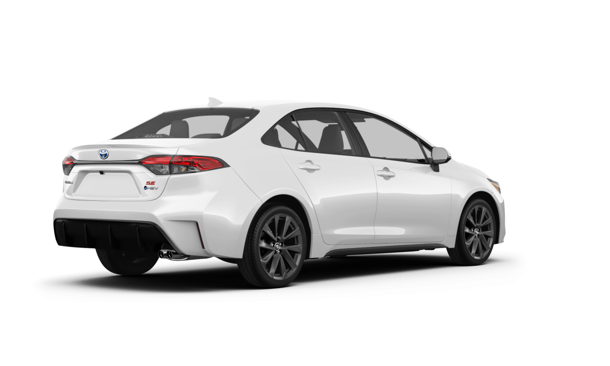 Toyota Corolla Hybrid Ice Cap - Back view Toyota Corolla Hybrid Ice Cap - Back view