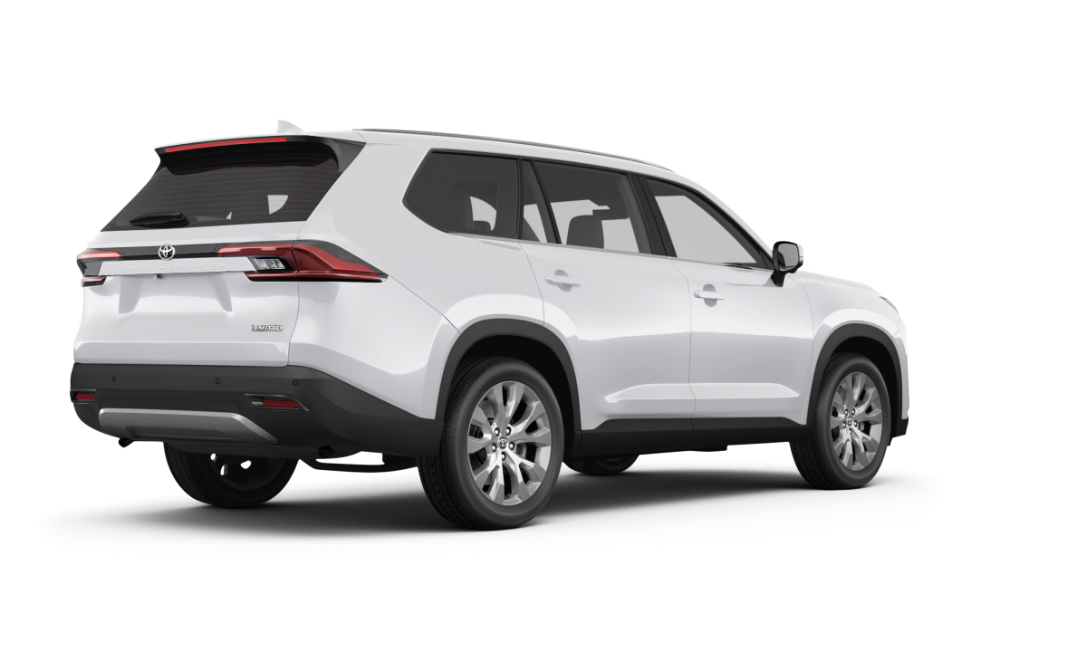 Toyota Grand Highlander Wind Chill Pearl - Back view Toyota Grand Highlander Wind Chill Pearl - Back view