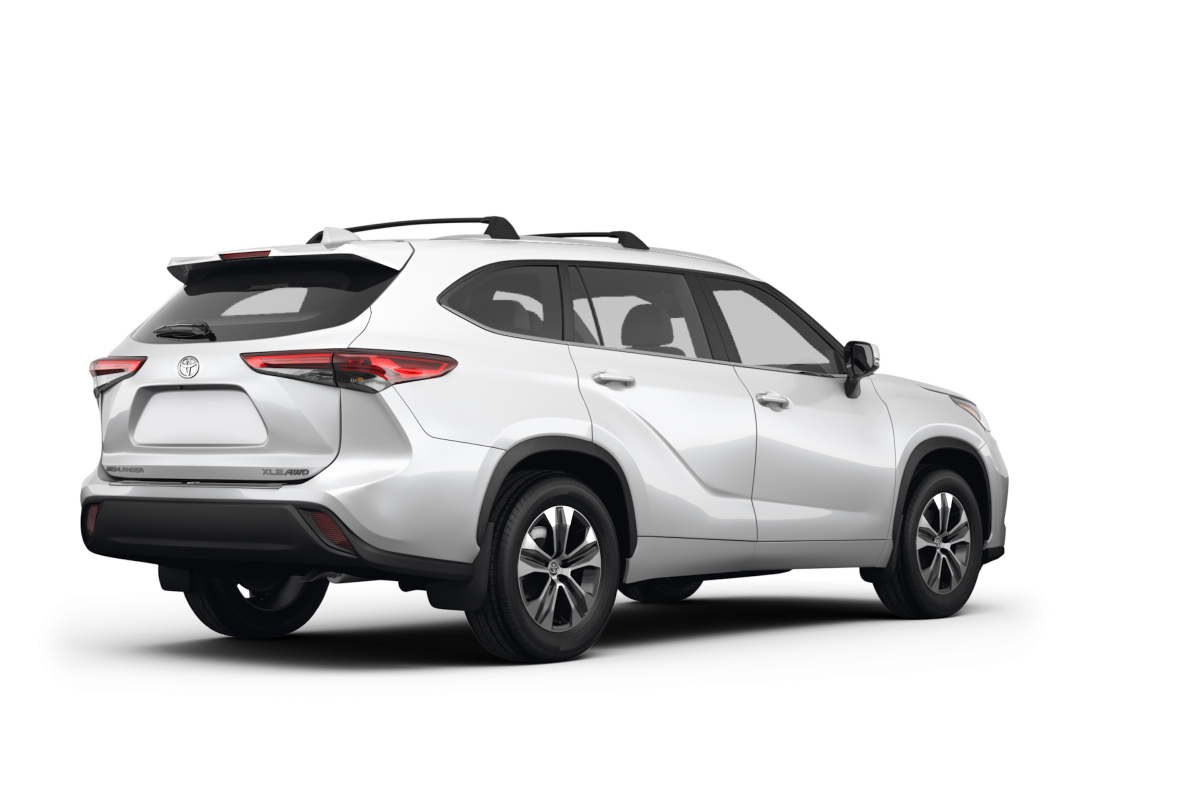 Toyota Highlander Wind Chill Pearl - Back view Toyota Highlander Wind Chill Pearl - Back view