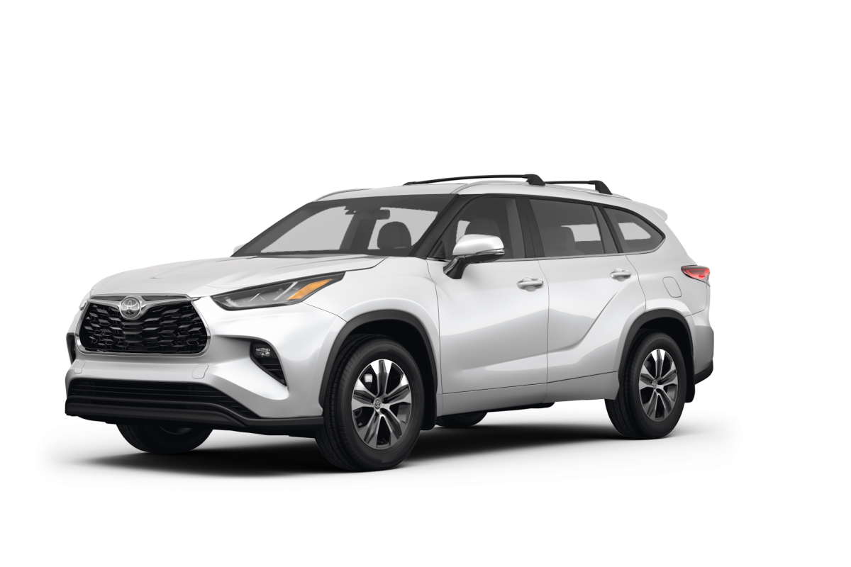 Toyota Highlander Wind Chill Pearl - Front view Toyota Highlander Wind Chill Pearl - Front view