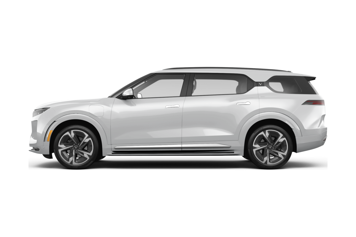 VinFast VF9 Brahminy White - Side view VinFast VF9 Brahminy White - Side view