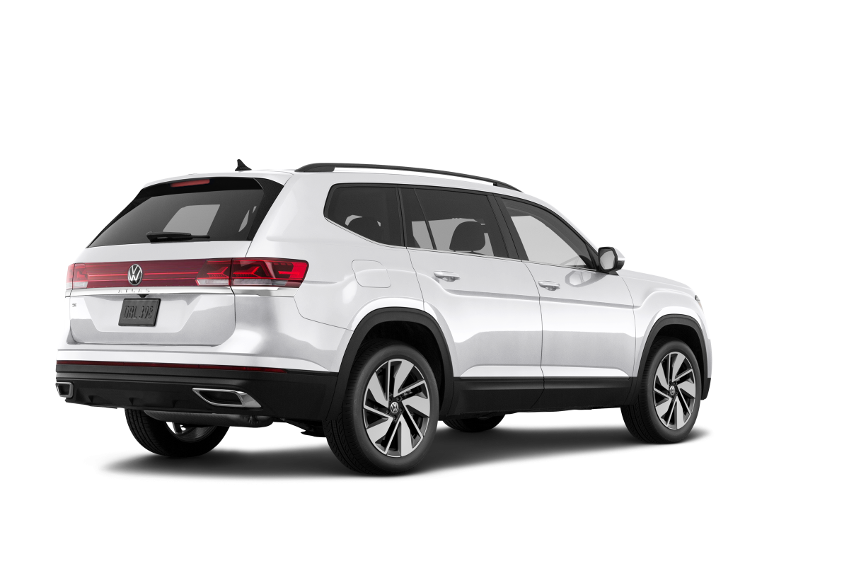 Volkswagen Atlas Opal White Pearl - Back view Volkswagen Atlas Opal White Pearl - Back view