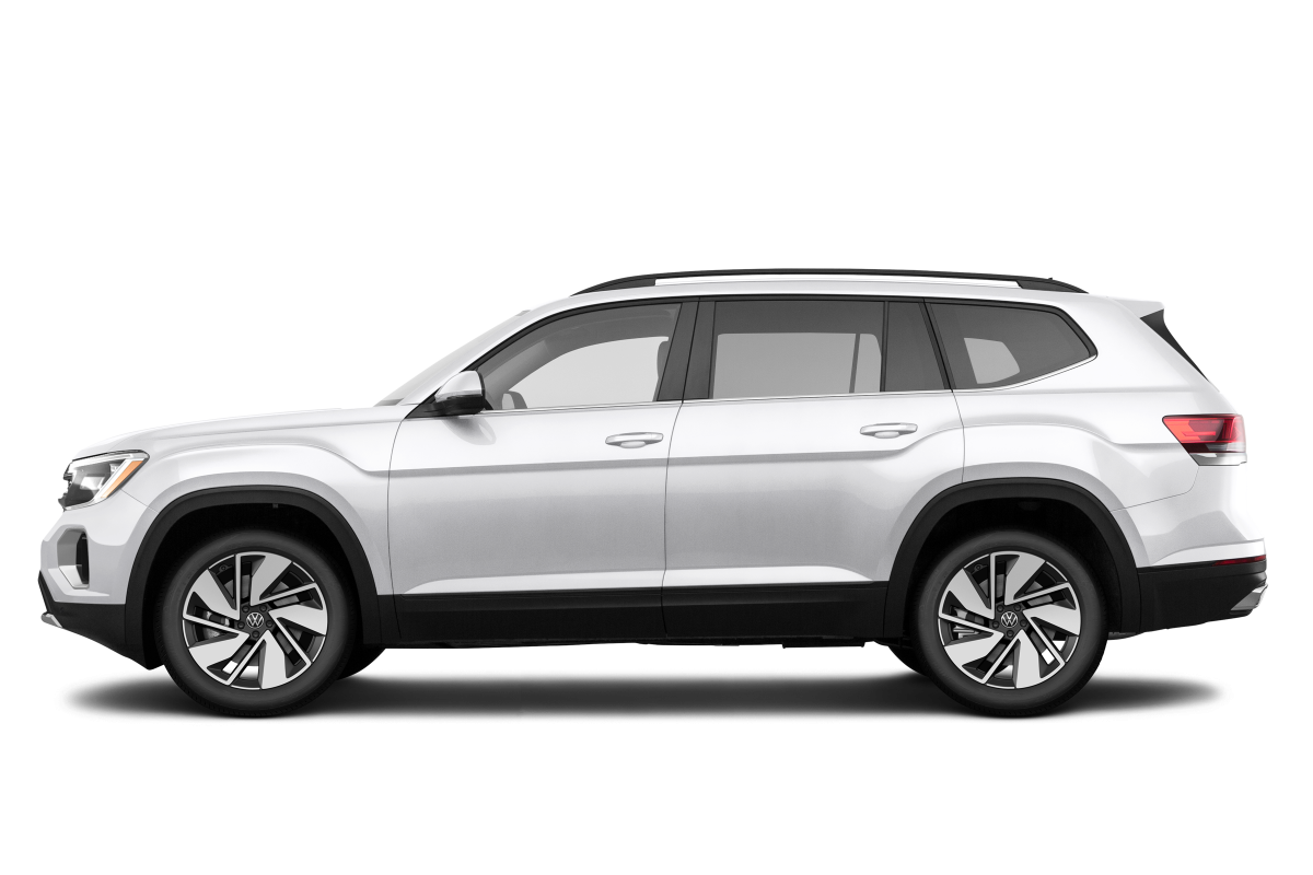 Volkswagen Atlas Opal White Pearl - Side view Volkswagen Atlas Opal White Pearl - Side view