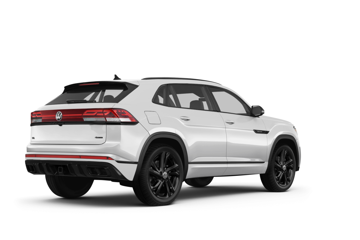 Volkswagen Atlas Cross Sport Opal White - Back view Volkswagen Atlas Cross Sport Opal White - Back view
