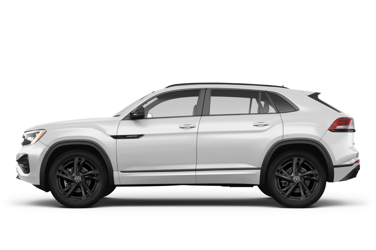 Volkswagen Atlas Cross Sport Opal White - Side view Volkswagen Atlas Cross Sport Opal White - Side view