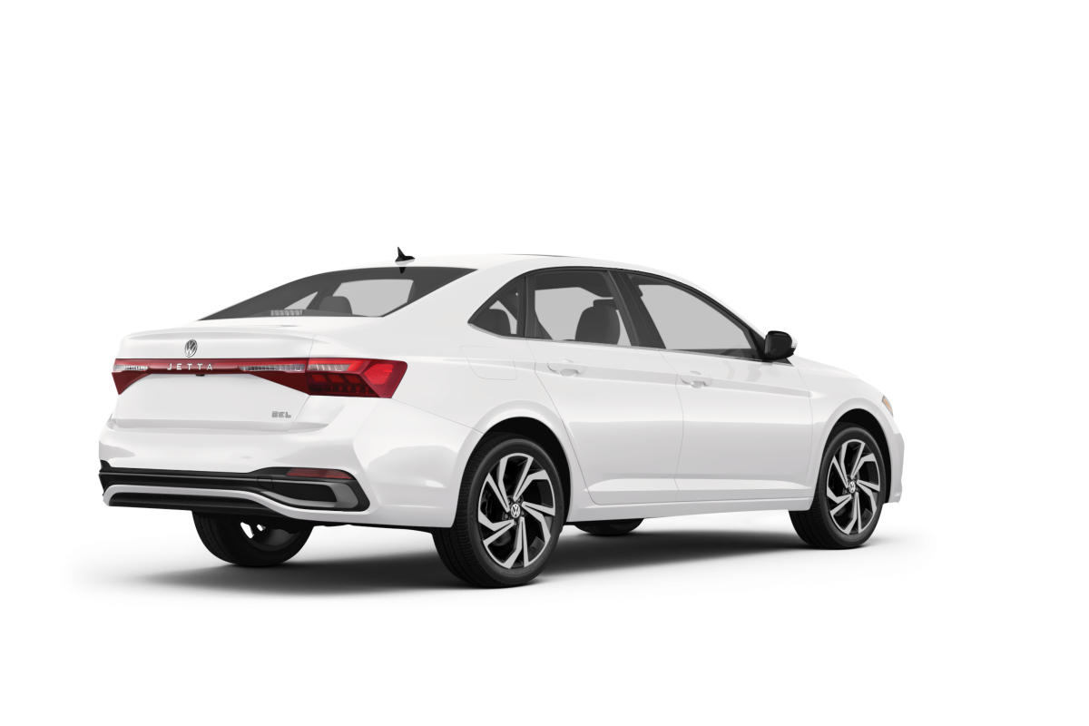 Volkswagen Jetta Pure White - Back view Volkswagen Jetta Pure White - Back view