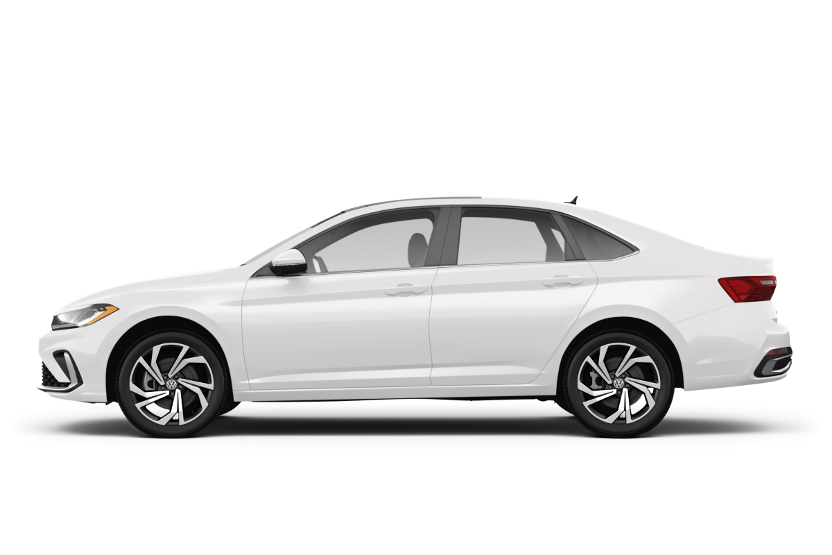 Volkswagen Jetta Pure White - Side view Volkswagen Jetta Pure White - Side view