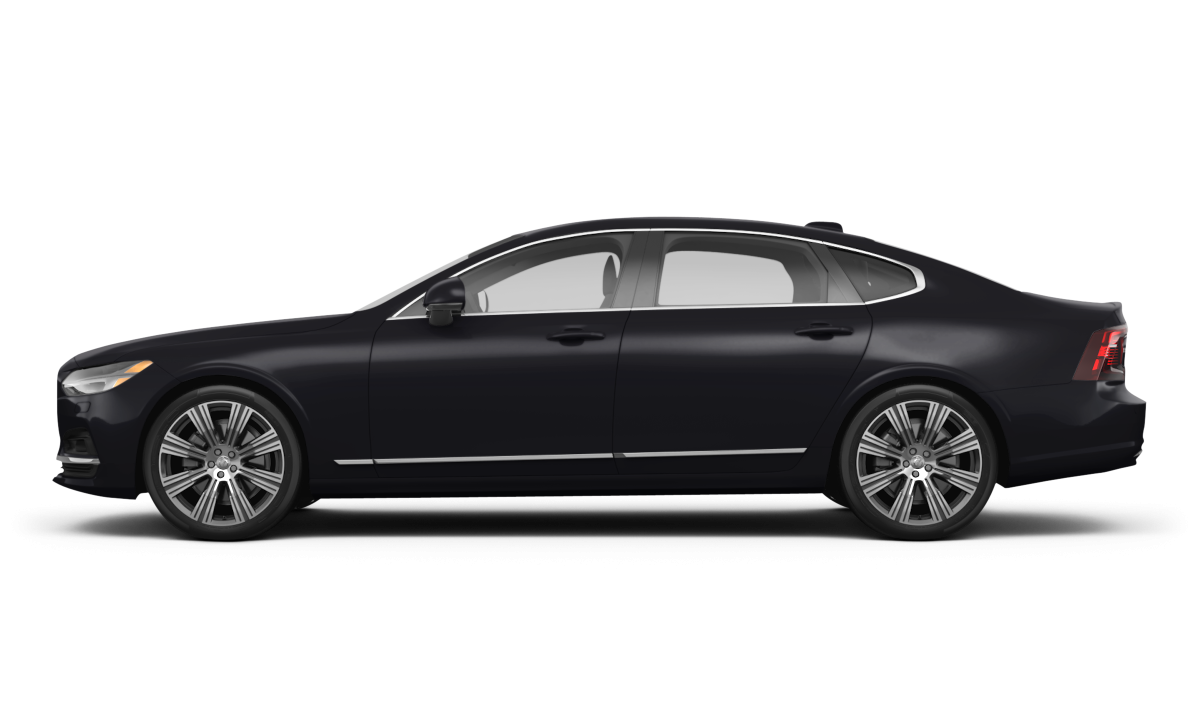 Volvo S90 Onyx Black Metallic - Side view Volvo S90 Onyx Black Metallic - Side view
