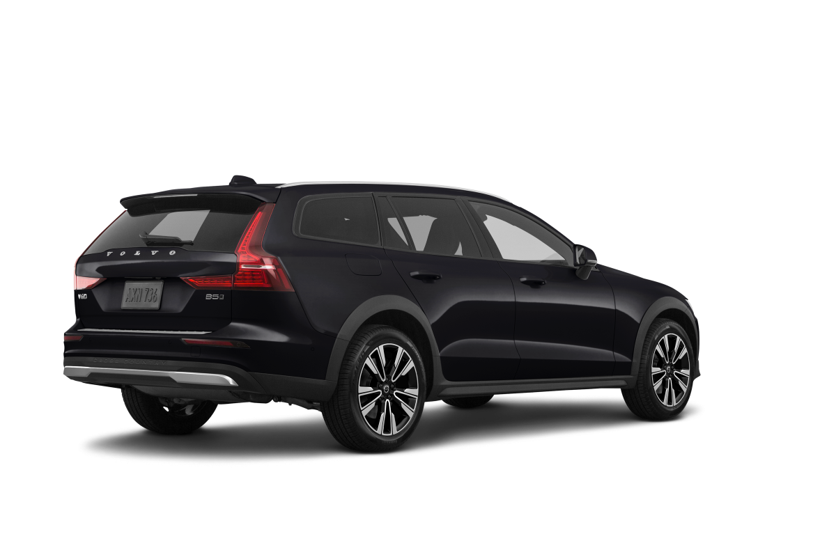 Volvo V60 Cross Country Onyx Black Metallic - Back view Volvo V60 Cross Country Onyx Black Metallic - Back view