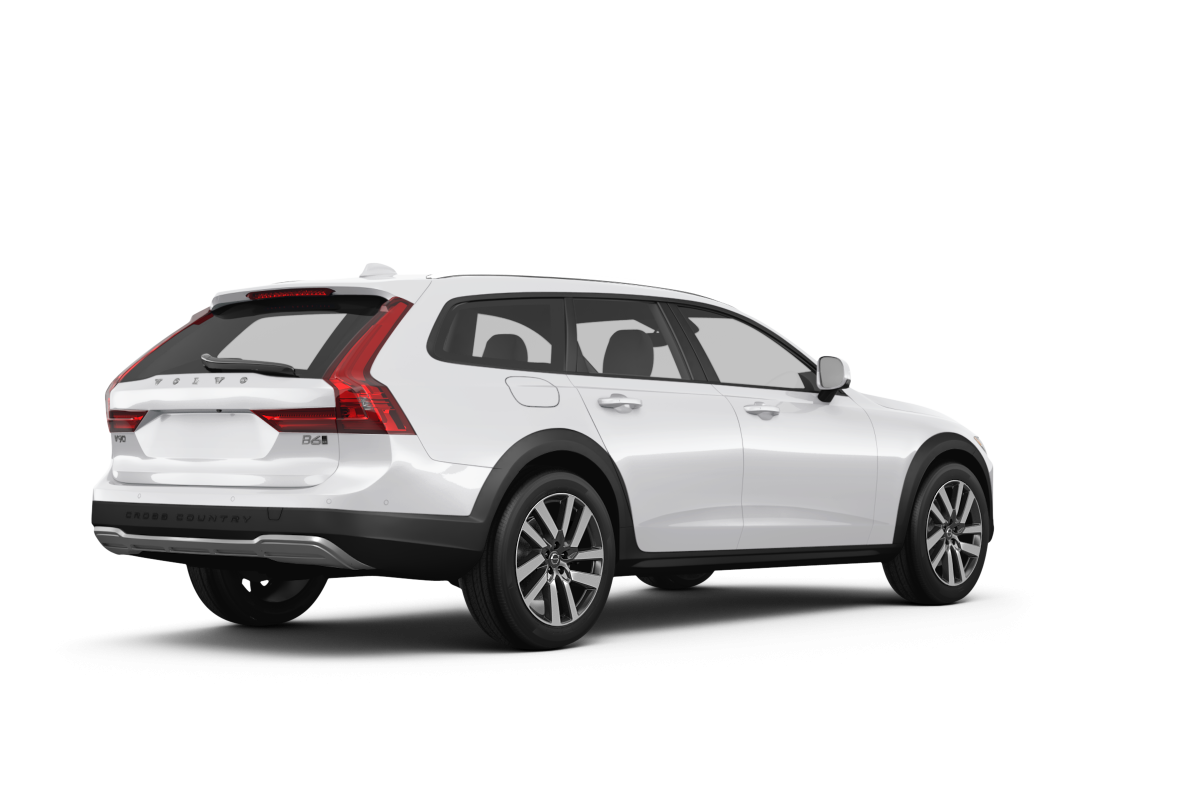 Volvo V90 Cross Country Crystal White Metallic - Back view Volvo V90 Cross Country Crystal White Metallic - Back view