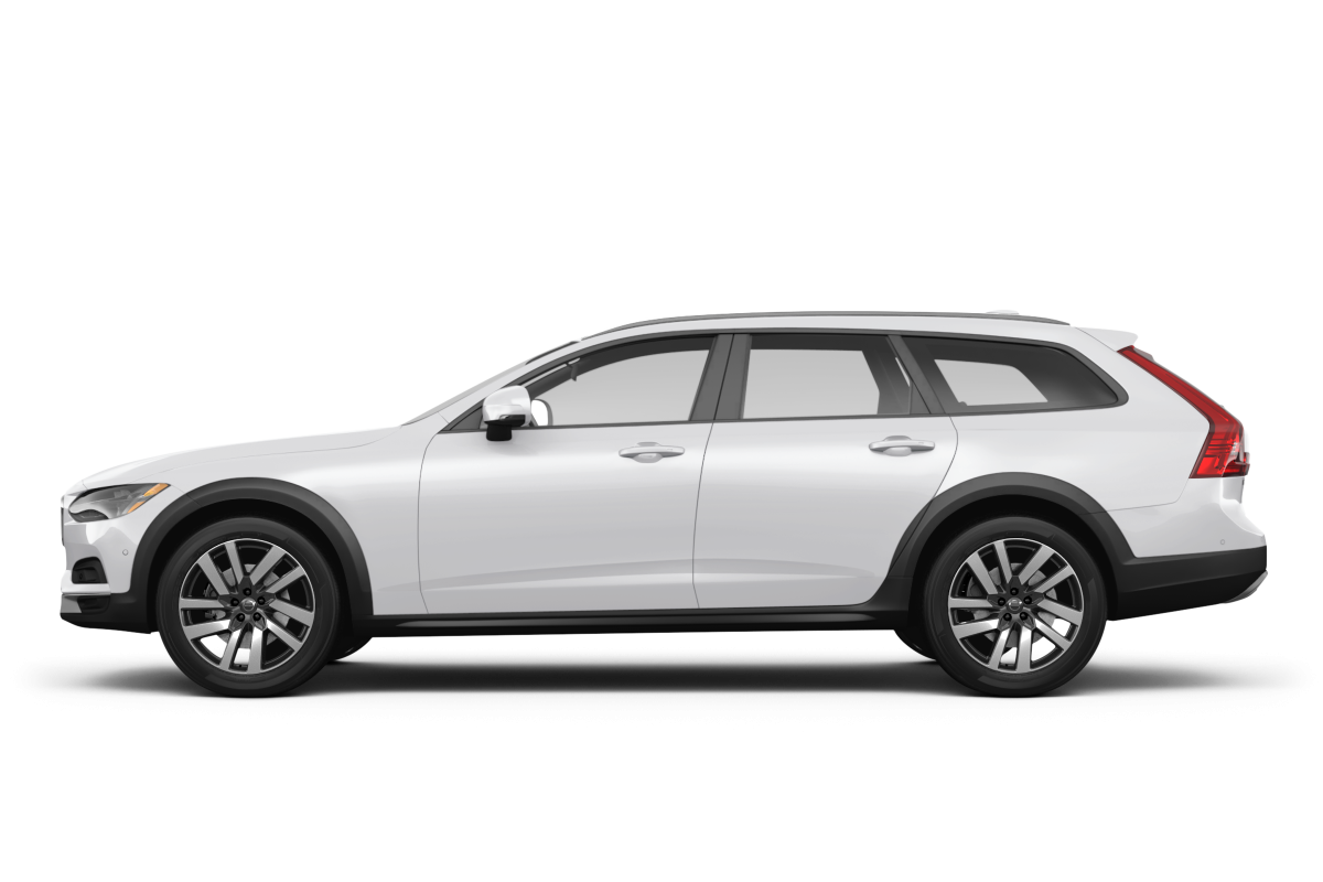 Volvo V90 Cross Country Crystal White Metallic - Side view Volvo V90 Cross Country Crystal White Metallic - Side view