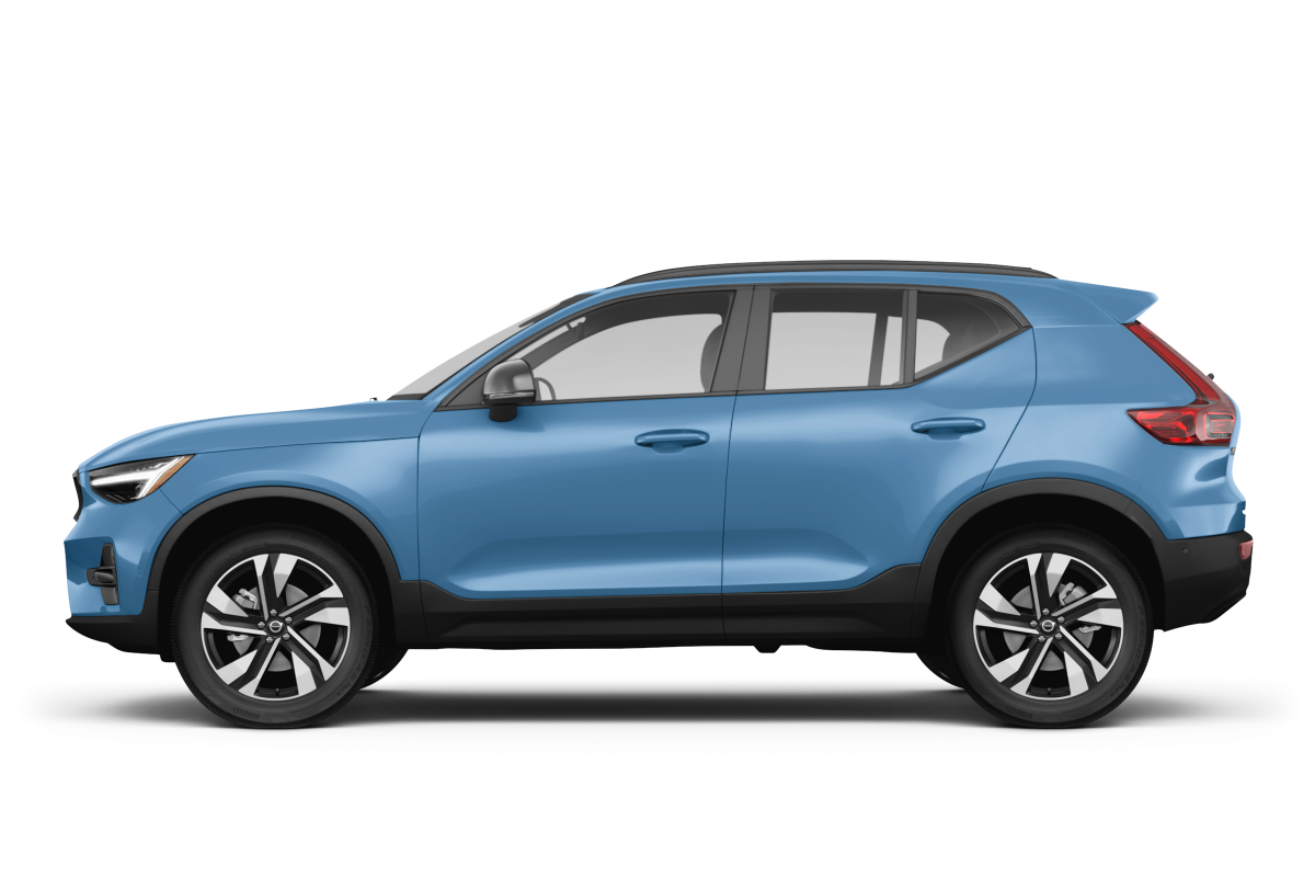 Volvo XC40 Fjord Blue Metallic - Side view Volvo XC40 Fjord Blue Metallic - Side view