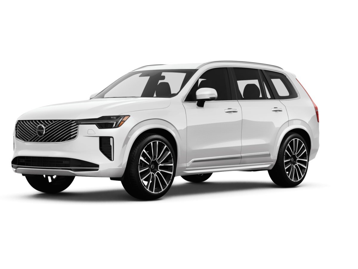 Volvo XC90 Crystal White Pearl Metallic - Front view Volvo XC90 Crystal White Pearl Metallic - Front view