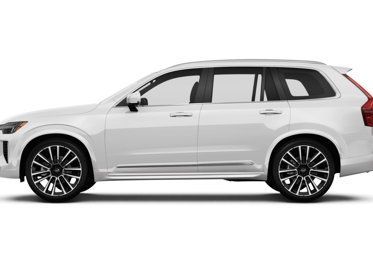 Volvo XC90 Crystal White Pearl Metallic - Side view Volvo XC90 Crystal White Pearl Metallic - Side view